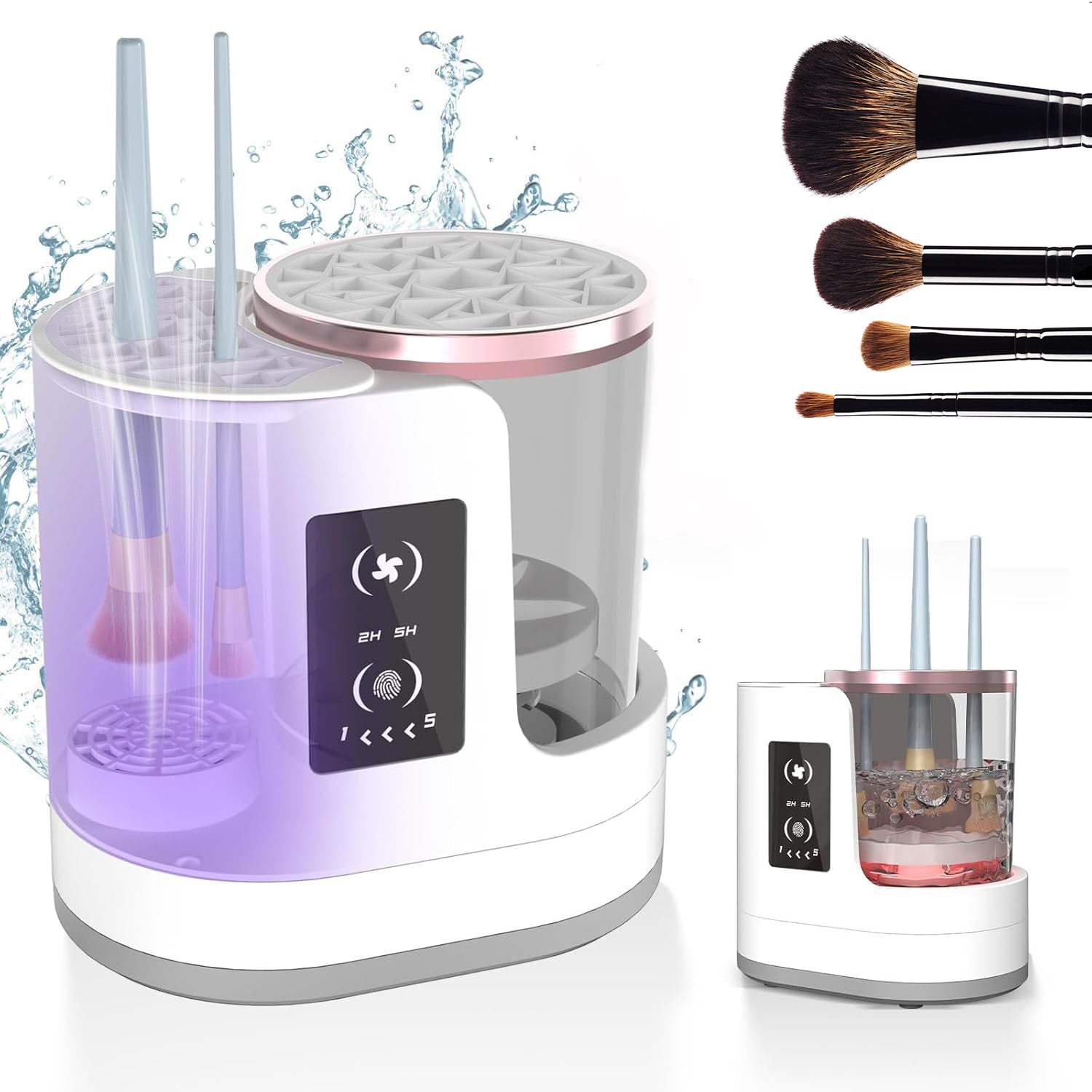Electric Makeup Brush Cleaner – Automatic USB Rechargeable Cleaning Machine