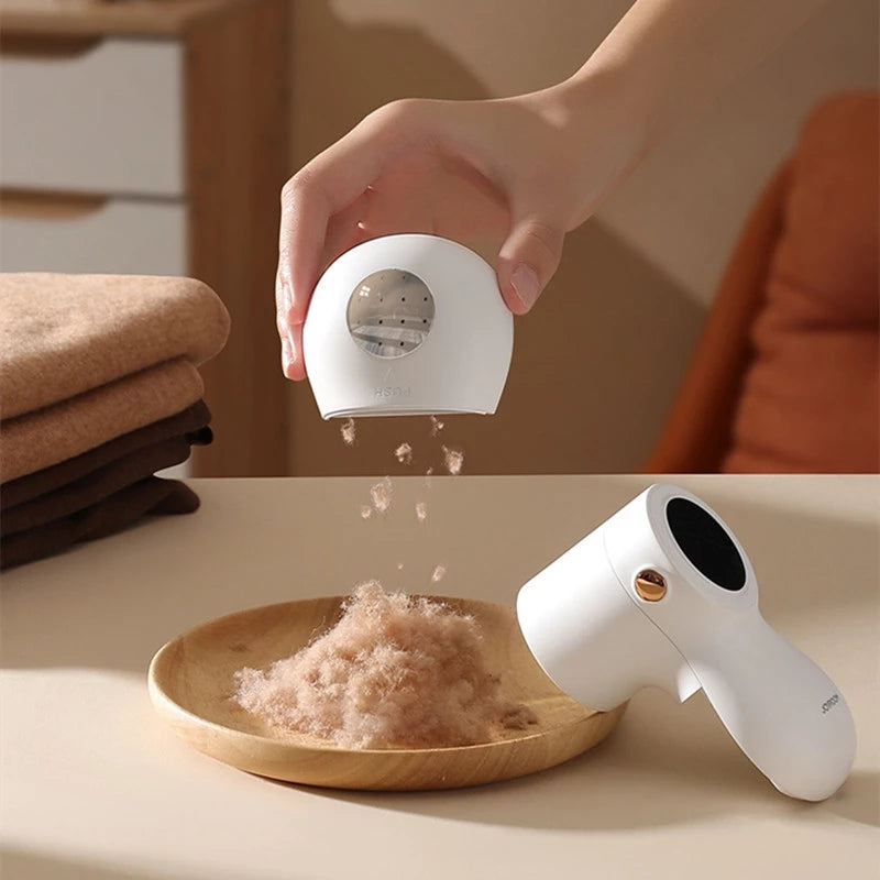 Electric Lint Remover – USB Rechargeable Fabric Shaver with LED Display