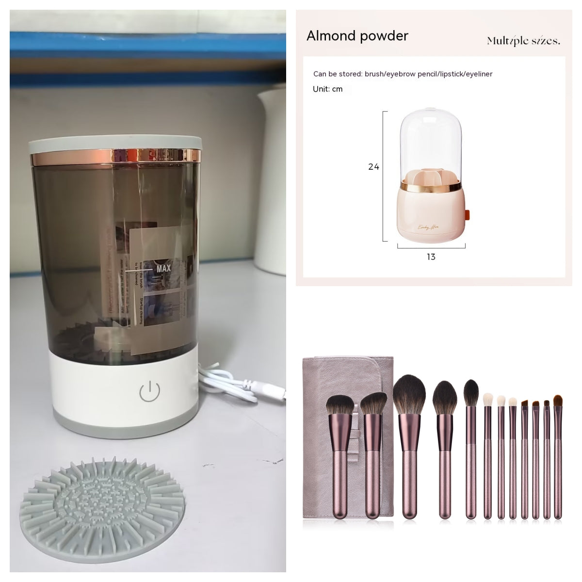 Electric Makeup Brush Cleaner – USB Automatic Brush Washing Machine