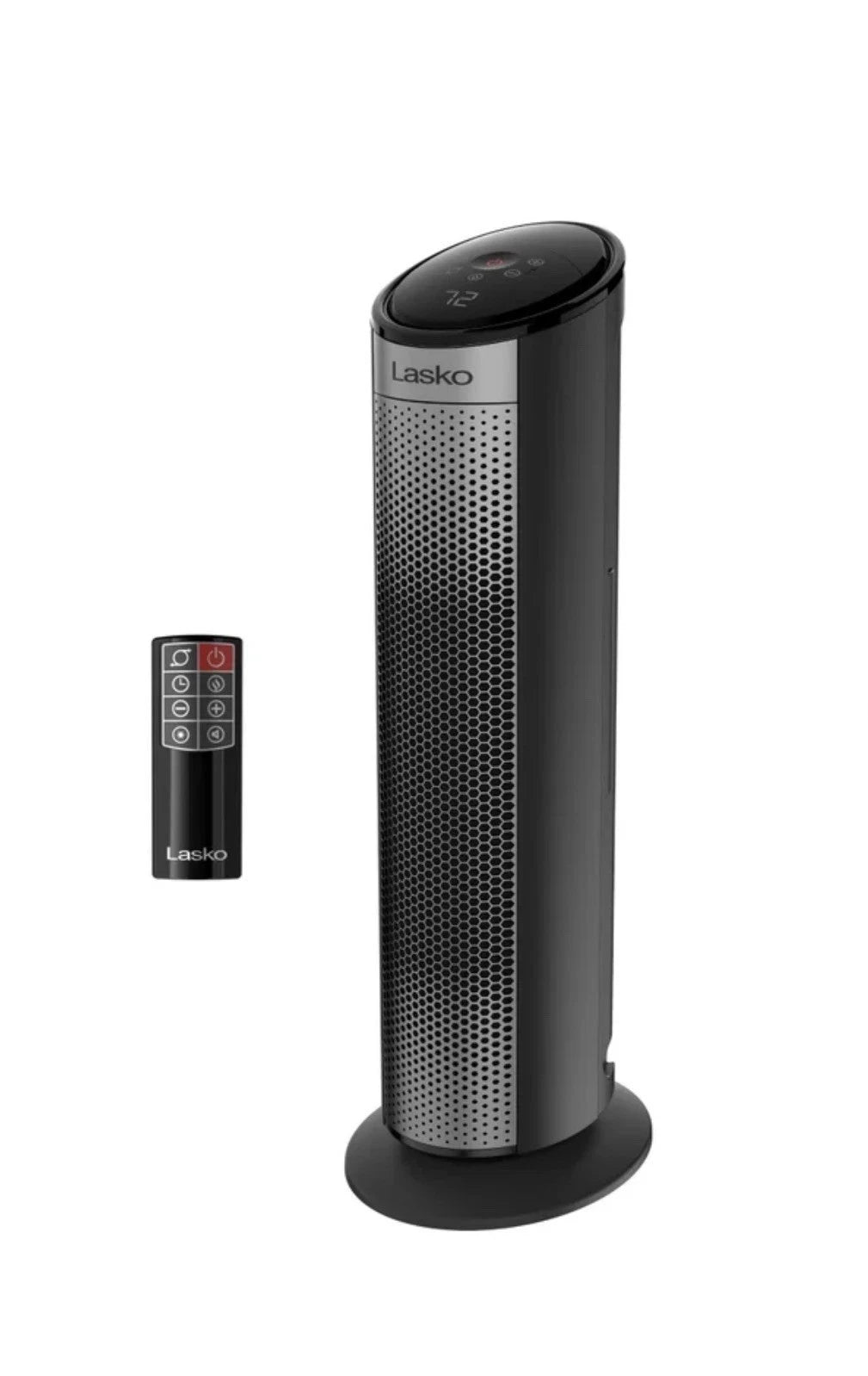 Lasko 1500W 22" Digital Ceramic Tower Space Heater with Child Lock & Remote