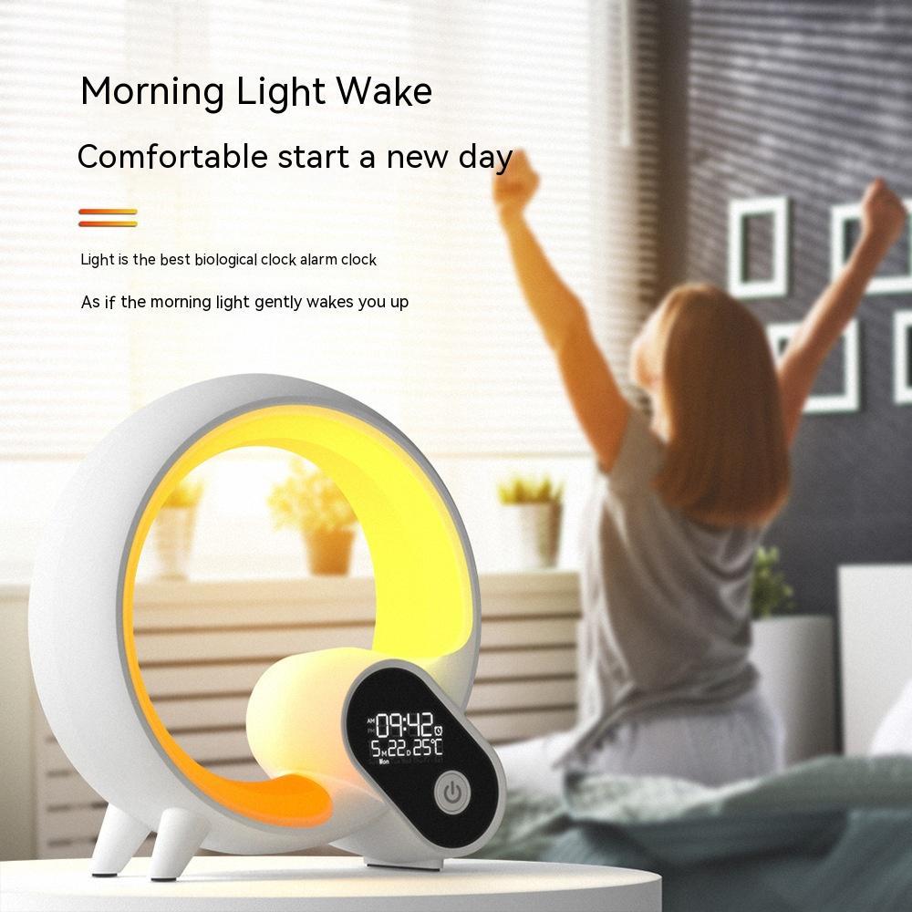 Sunrise Alarm Clock with Bluetooth Speaker – Smart Wake-Up Light & Ambient Lamp