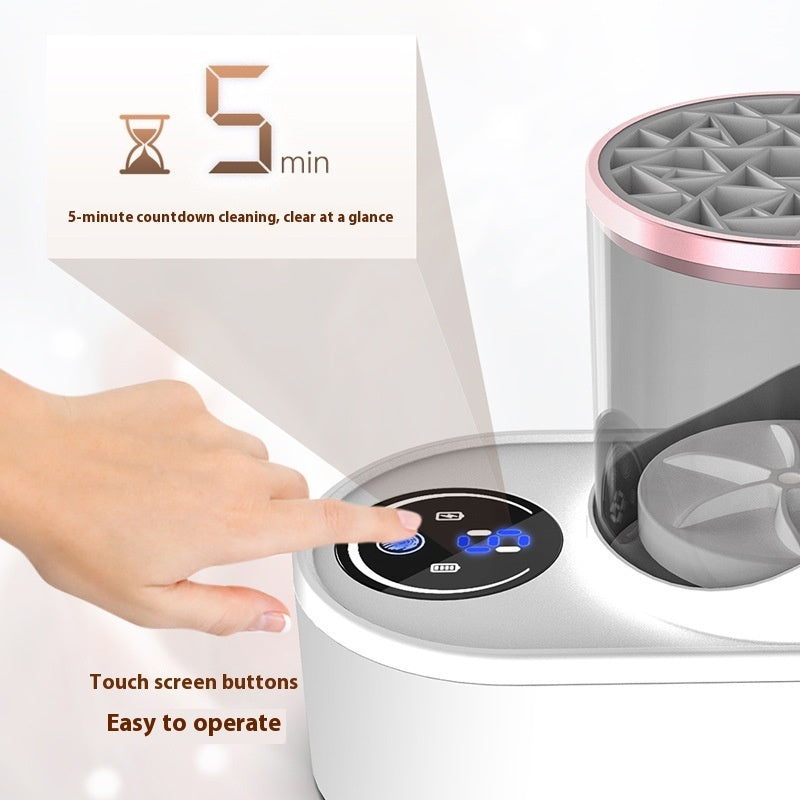 Electric Makeup Brush Cleaner – Automatic USB Rechargeable Cleaning Machine