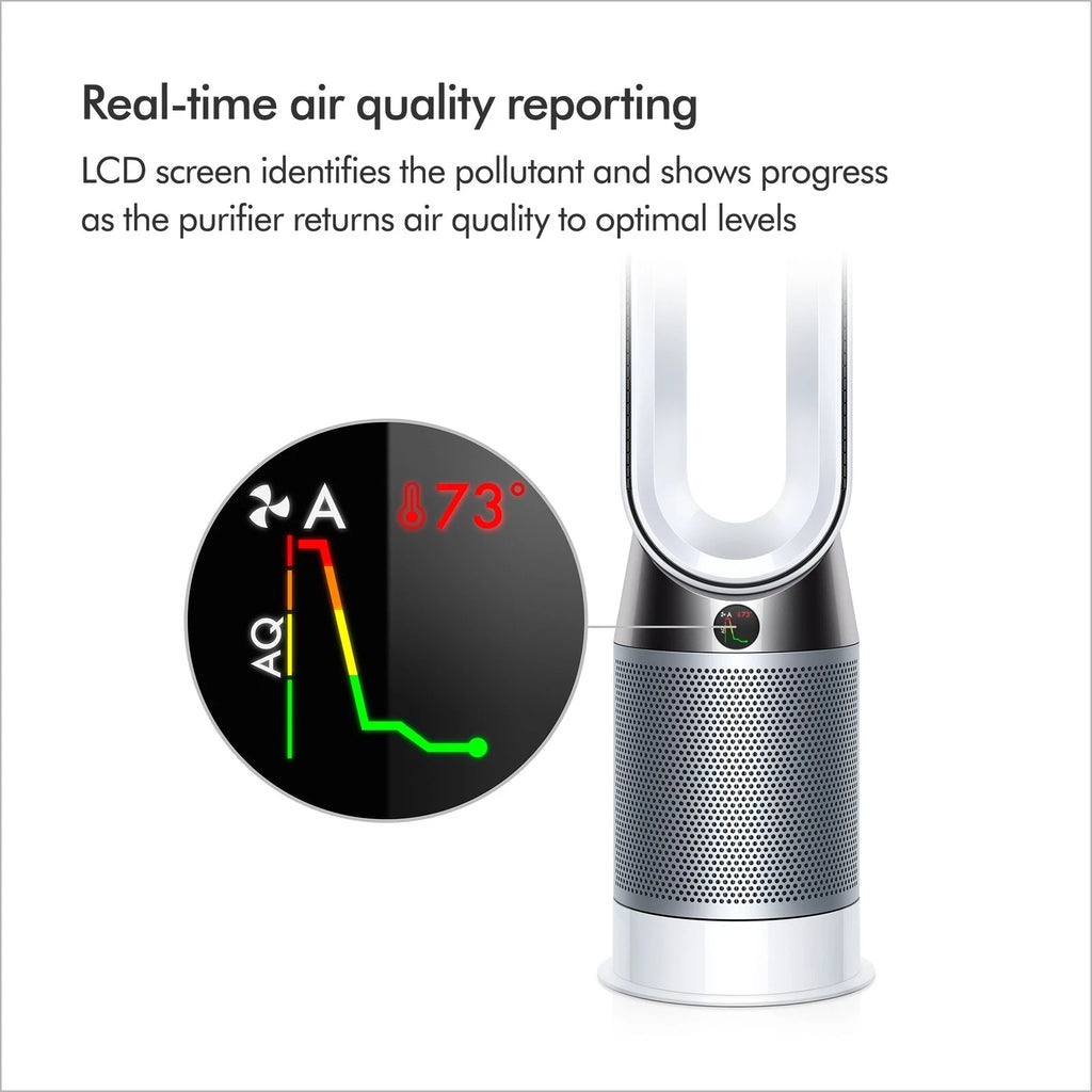 Dyson Purifier Hot+Cool™ Purifying Heating Fan HP4B | White/Silver | Refurbished