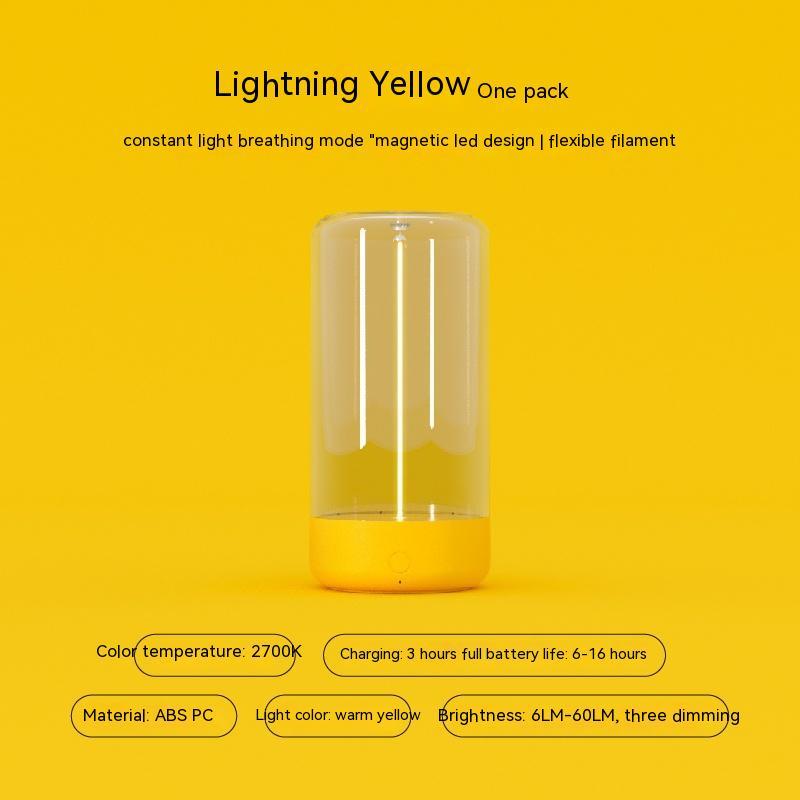 Portable LED Camping Light – USB Rechargeable Night Light for Outdoor & Home