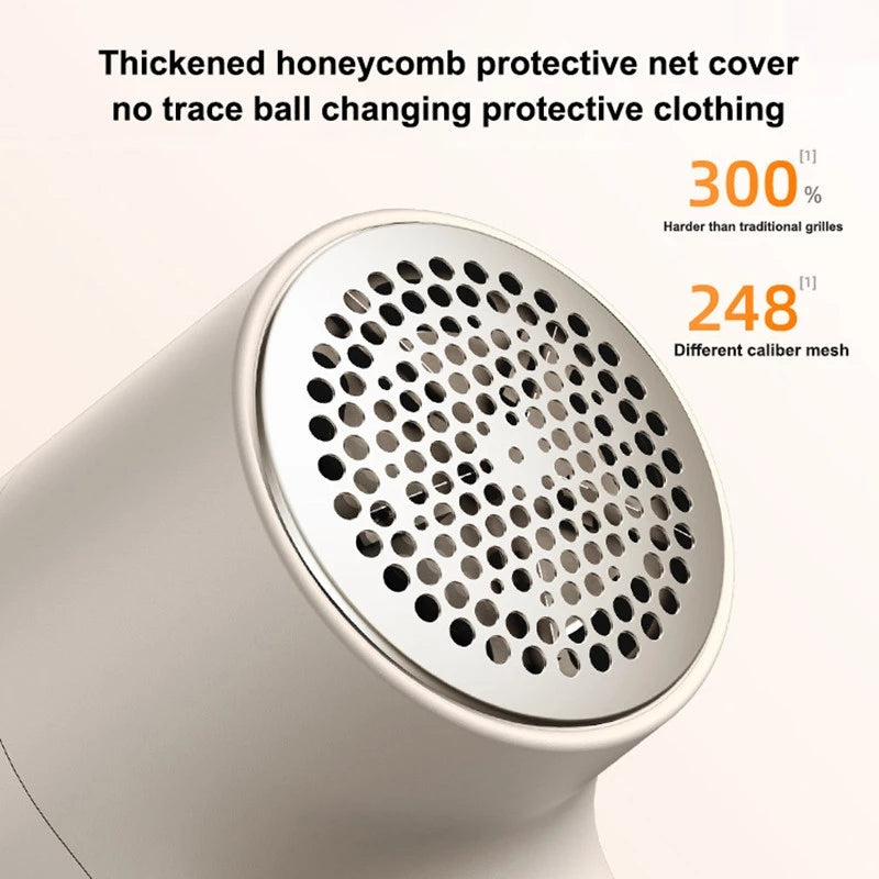 Electric Lint Remover – USB Rechargeable Fabric Shaver with LED Display