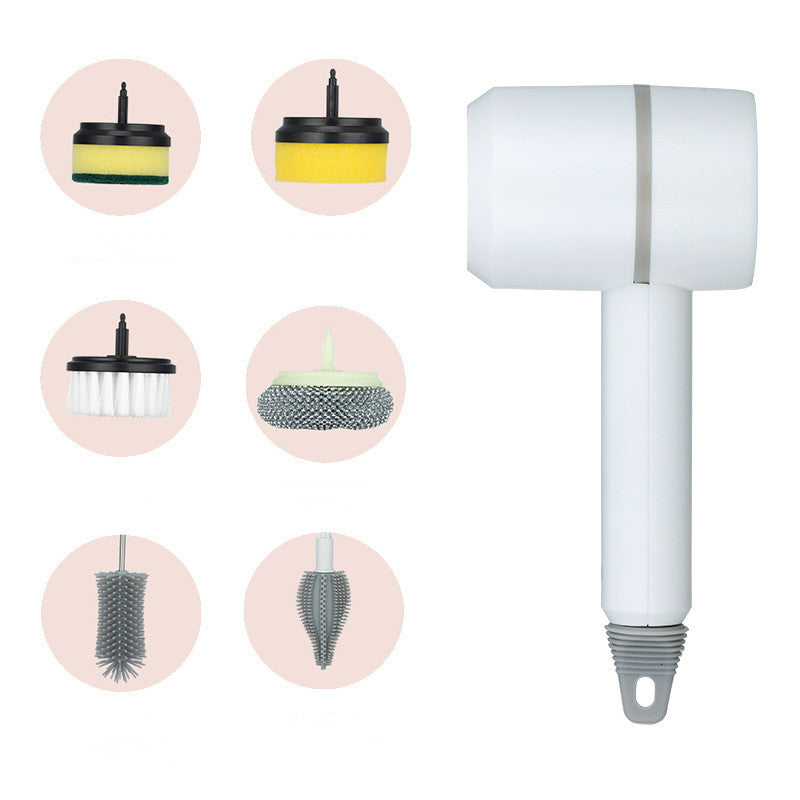 Electric Spin Cleaning Brush – Wireless Rechargeable Scrubber for Kitchen & Bathroom
