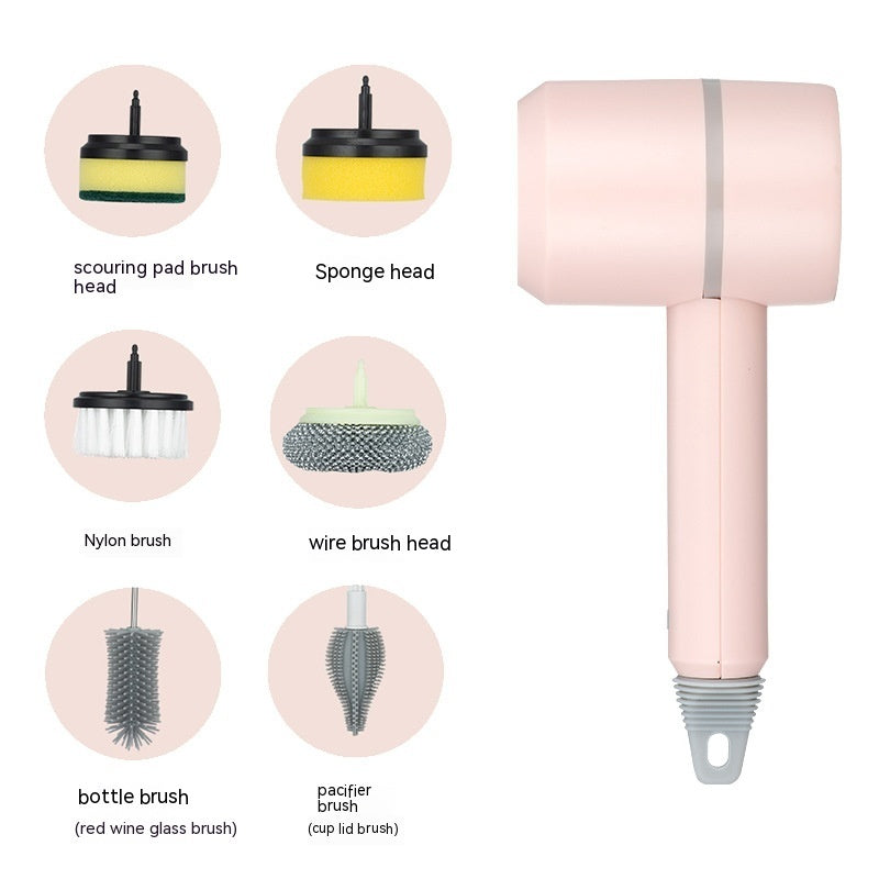 Electric Spin Cleaning Brush – Wireless Rechargeable Scrubber for Kitchen & Bathroom