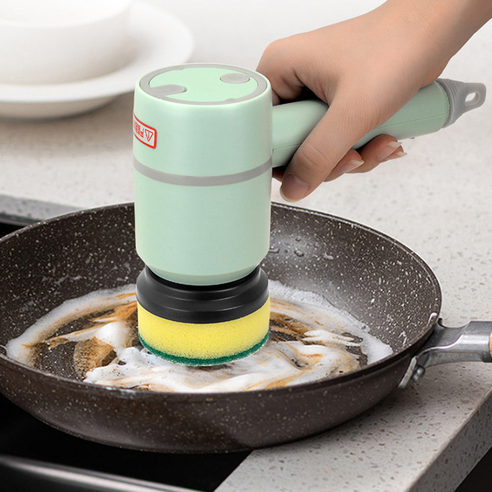 Electric Spin Cleaning Brush – Wireless Rechargeable Scrubber for Kitchen & Bathroom