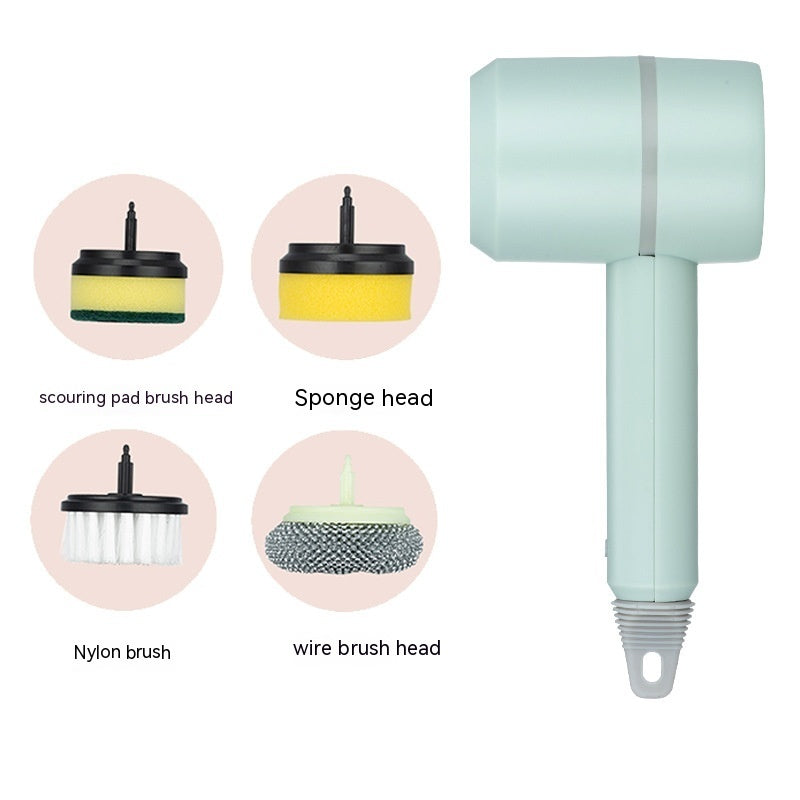 Electric Spin Cleaning Brush – Wireless Rechargeable Scrubber for Kitchen & Bathroom