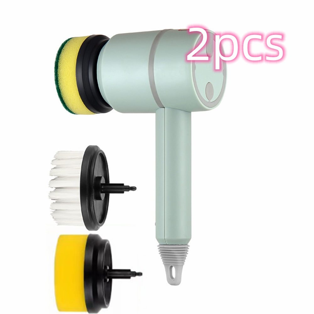 Electric Spin Cleaning Brush – Wireless Rechargeable Scrubber for Kitchen & Bathroom