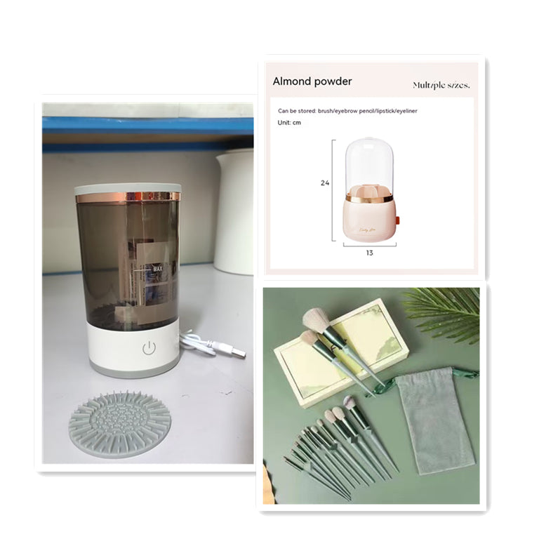 Electric Makeup Brush Cleaner – USB Automatic Brush Washing Machine